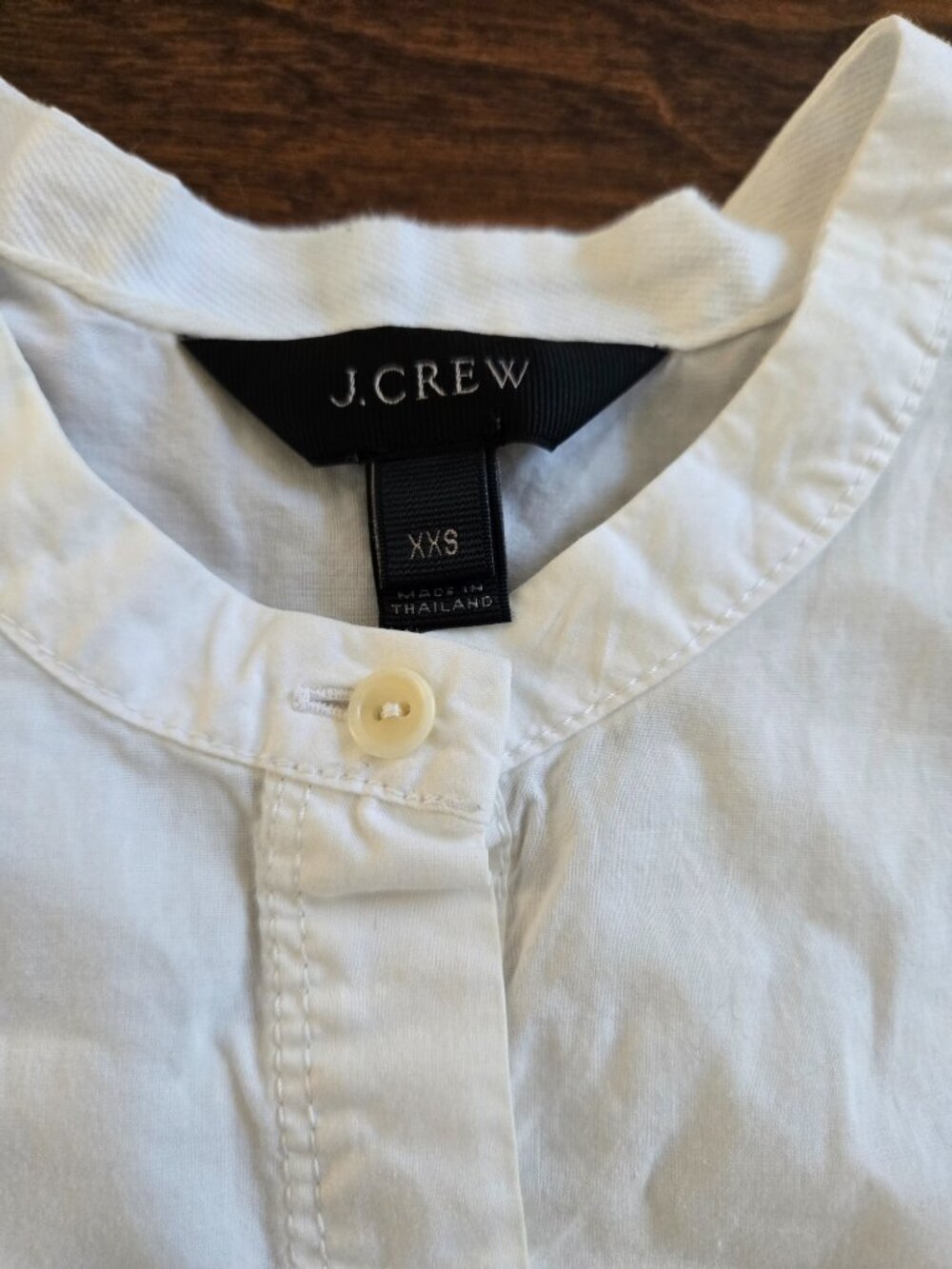 J. Crew Cotton Short Sleeve 5 Button Blouse/ Shirt Size XXS - Picture 3 of 4